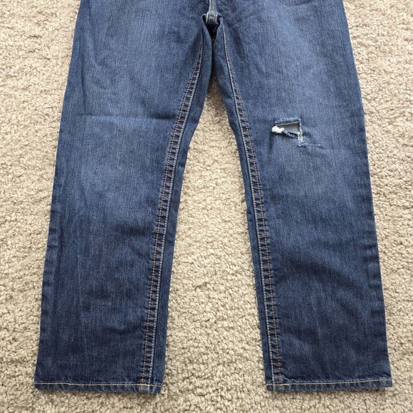 Ariat M3 Jeans Mens Loose Fit Denim Size 34x30 Distressed Workwear Ranchwear - Picture 2 of 16